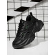 CUCCOO Trending Lace up Front Mesh Panel Chunky Sneakers